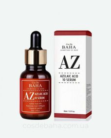 Сироватка з азелаїновою кислотою для боротьби з акне і куперозом Cos de Baha Azelaic Acid 10% Serum, 30 мл