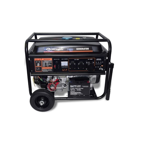 Генератор бензиновый GREENMAX MB6500EB 5.5 кВт Бензогенератор Однофазный бензиновый генератор Генератор 5 кВт | Зображення 1