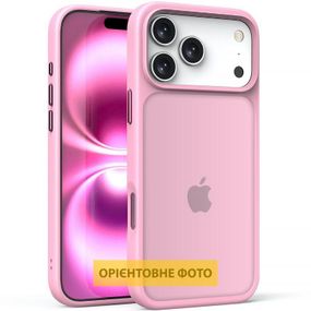 TPU+PC чохол Metal Buttons для Apple iPhone 17 (6.3") Рожевий / Pink