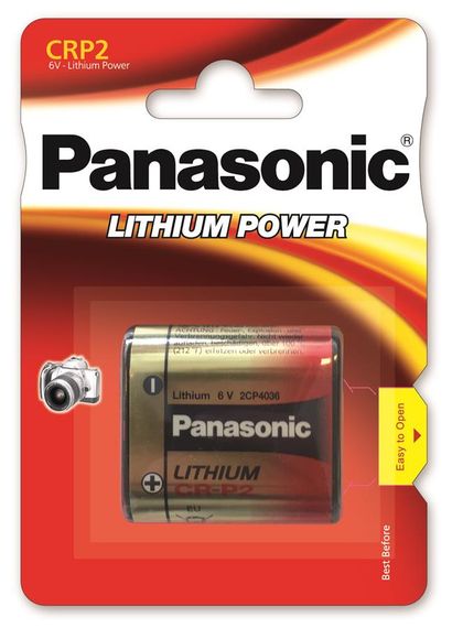 Батарейка Panasonic литиевая CRP2 блистер, 1 шт. (CR-P2L/1BP)