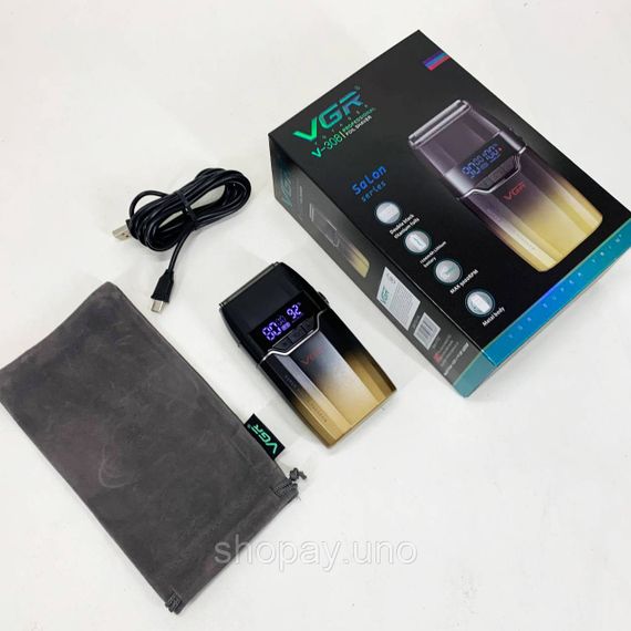 Портативная электробритва для бороды VGR V-308, Бритва для бороды электронная, Бритвы электрические CF-47 | Зображення 9