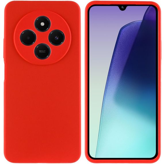 Чохол Silicone Cover Lakshmi Full Camera (AAA) для Xiaomi Redmi 14C / Poco C75 Червоний / Red | Зображення 1