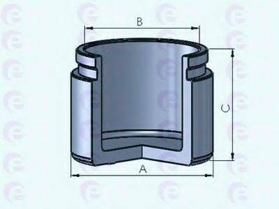Поршень, корпус скоби гальма D025239 (вир-во ERT) ERT 150789C на OPEL FRONTERA A (5_MWL4)