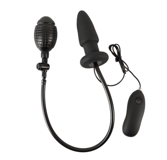 Анальная вибропробка Inflatable Vibrating Butt Plug Sex Aura | Зображення 1