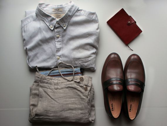 Зручні коричневі туфлі лофери Ikos 40 розмір | Зображення 4