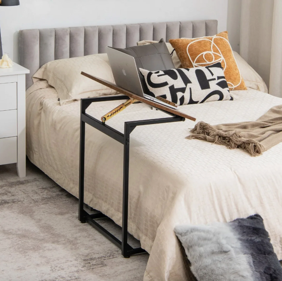 Журнальный столик Costway Allegro с регулируемой столешницей в стиле Loft | Зображення 3