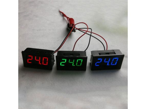 Вольтметр цифровий з LED-індикатором 0.56 дюйма 4,5-30V в корпусі для інсталяці (два дроти) ЗЕЛЕНИЙ | Зображення 2