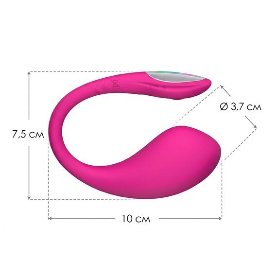 Смарт-віброяйце Lovense Lush 4, дуже потужне, швидке заряджання, LED-підсвічування | Зображення 4