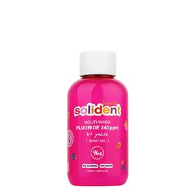 Дитячий ополіскувач Solident Junior зі смаком ягідного міксу, фтор 240 ppm, 100 ml