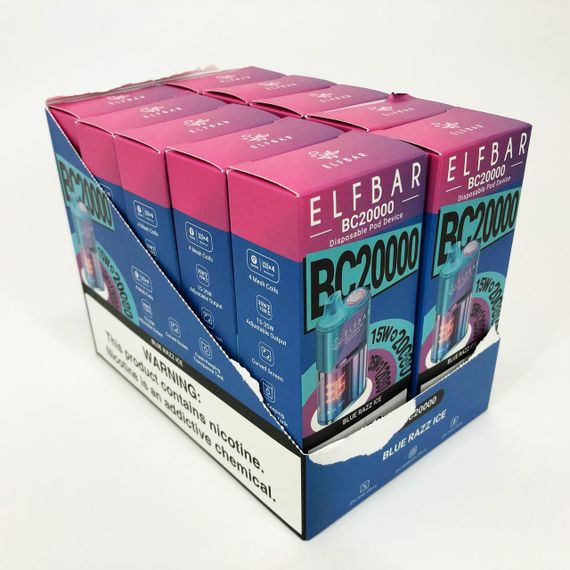Elf Bar BC20000 смак Синя Малина (Blue razz Ice) | Зображення 3