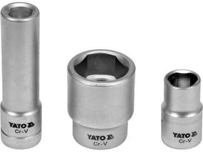 Головки торцеві для інжекторних помп 1/2" 3 шт Польша YATO YT-17525