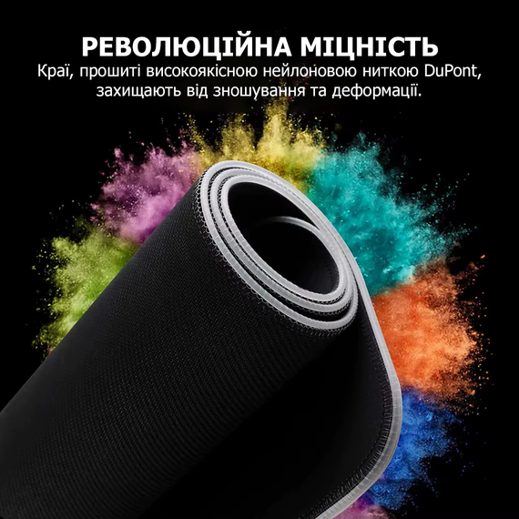 Ігрова поверхня RGB 800 x 300 x 2 мм килимок для ПК з підсвіткою black | Зображення 4