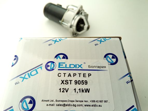 Стартер Lanos 1.5-1.6 на пос. магнітах з редуктором, Eldix (ELD-XST-9059) 1,1 kW Z9 (96208781) | Зображення 2