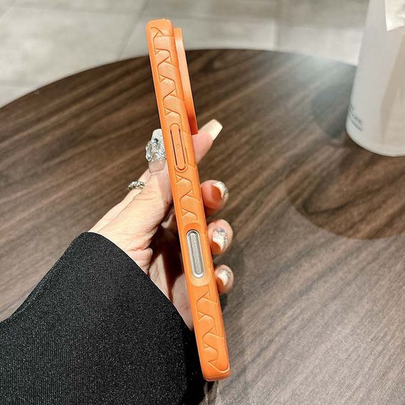 Чохол TPU Weaving для Apple iPhone 16 Pro (6.3") Orange | Зображення 2