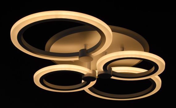 Люстра світлодіодна стельова LED світильник для квартири на стелю лед 26333 Білий 10х39х61 см. | Зображення 2