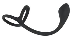 Ерекційне кільце - Black Velvets Cock & Ball Ring + Plug Sex Aura
