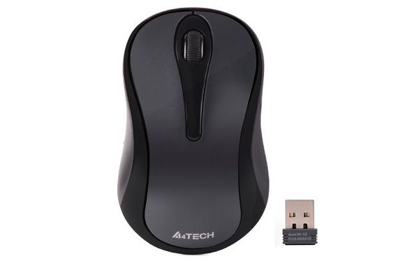 Миша бездротова A4Tech G3-280N USB V-Track, 1200dpi, колір чорний