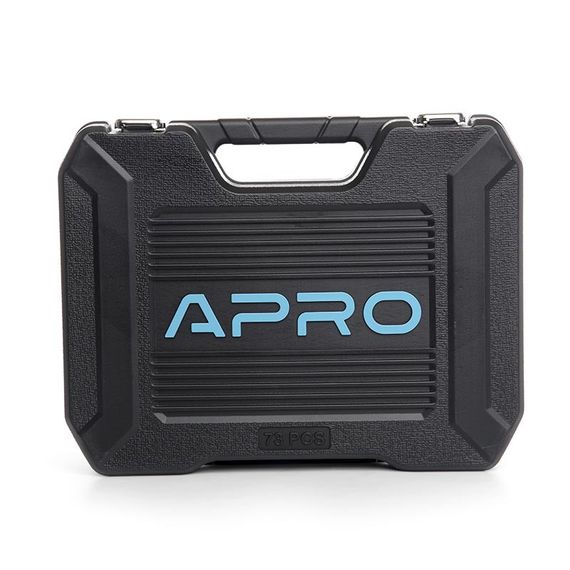 Набор насадок CrV ¼, ½ ( 90Т) (73 шт) APRO | Зображення 3