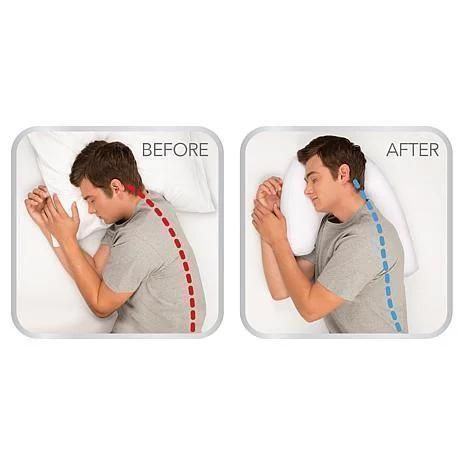 Ергономічна подушка - підкова SIDE Sleeper PRO ортопедична для шиї з простором для вуха ∙ Розумна подушка для сну на боці | Зображення 3