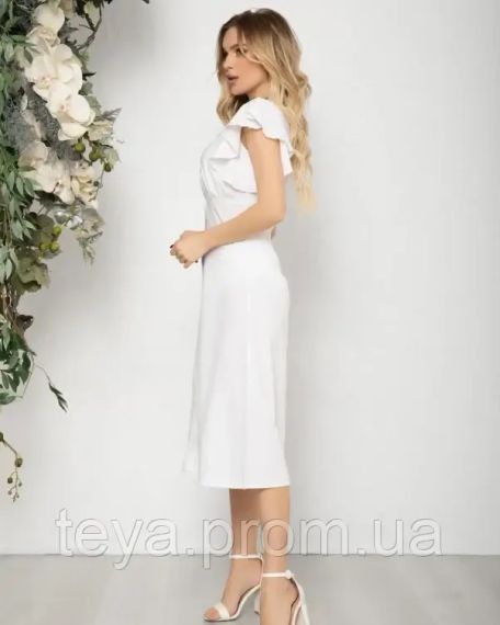 Плаття для жінок колір білий розмір L FI_000684 | Зображення 1