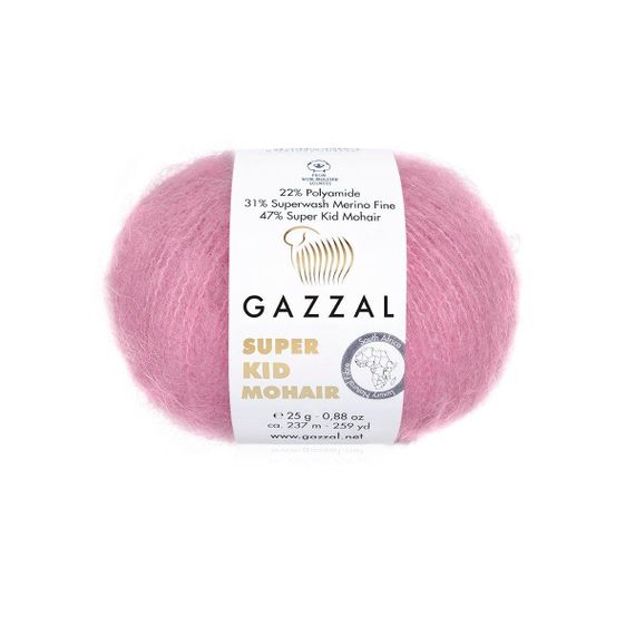 Super Kid Mohair № 64412 Gazzal Турецька пряжа для в'язання нитки кід мохер 64412