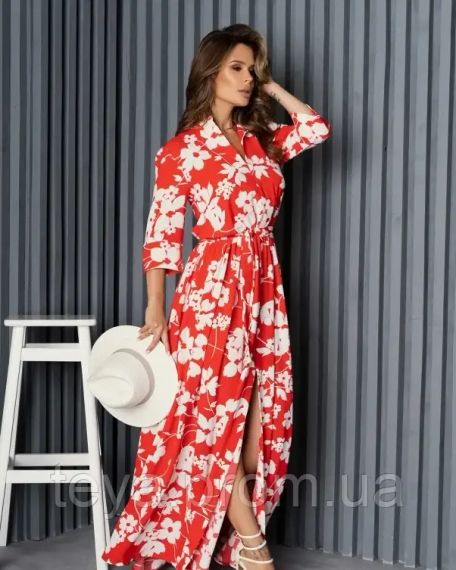 Платье для женщин цвет красный размер M FI_008457 | Зображення 1