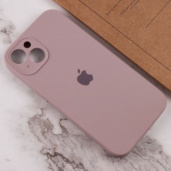 Чохол Silicone Case Full Camera Protective (AA) для Apple iPhone 14 (6.1") Сірий / Lavender | Зображення 3