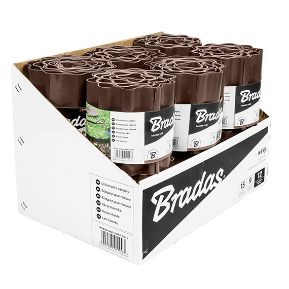 Бордюр хвилястий газонний Bradas 9 м х 15 см коричневий OBFB  0915 | Зображення 2