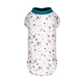Футболка Pet Fashion Flora для собак бавовна білий трикотаж з квітковим принтом XS