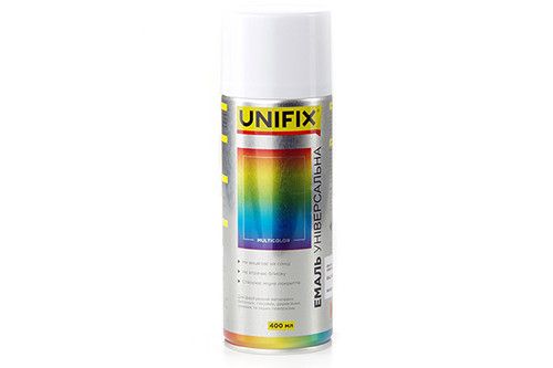 Емаль акрилова універсальна RAL 9002 Кремова гл. 400 мл UNIFIX