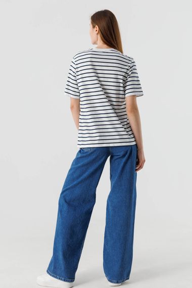 Футболка з візерунком жіноча Pepper mint BX-20 XL Біло-синій (2000990472564) | Зображення 4