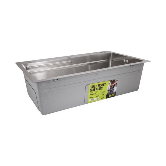 Мойка для кухни интегрированная Lidz Handmade H7545 Brushed Steel 3,0/1,0 мм LDH7545BRU49457 | Зображення 4