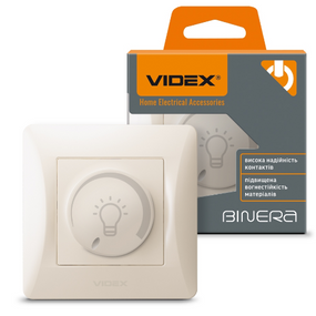BINERA крем Вимикач диммерний 200W Videx
