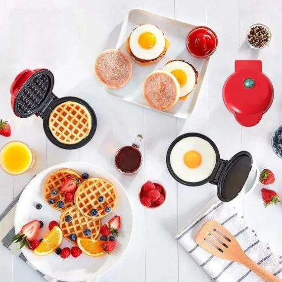Электрическая мини вафельница с антипригарным покрытием Kucall XL-287 | Зображення 5