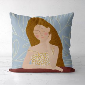 Подушка декоративная Soft Девушка мечтает 45x45 см (45PST_23M060)