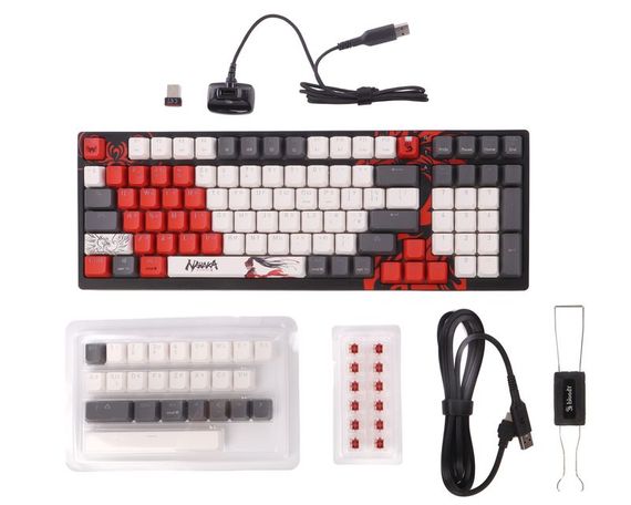 Механічна бездротова клавіатура A4Tech Bloody WS98 (Naraka), з малюнком | Зображення 7