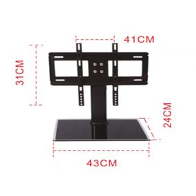 Кронштейн для TV PiPo PP- DZC2632, 32"-40"-55", до 60кг, без нахилу, Black, Box