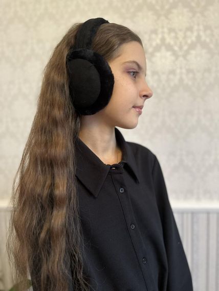 Хутряні навушники складні  Бежевий One Size (4004) | Зображення 6