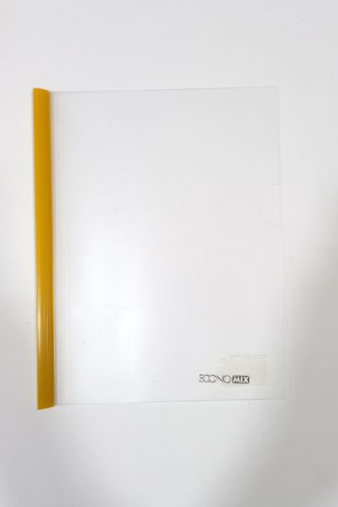 Папка Economix А5 E31261 65л. з пліч. планкою-притиском (4044572312617) Жовтий