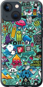 Чехол на iPhone 13 Mini Стикер бомбинг 1 "693u-2373-17620"