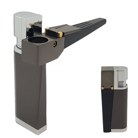 Зажигалка Трубка lighter wickie pipe 3в1 Dark grey