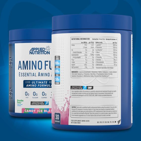 Амінокислотний комплекс Applied Nutrition AMINO FUEL EAA 390G (CANDY ICE BLAST) | Зображення 1
