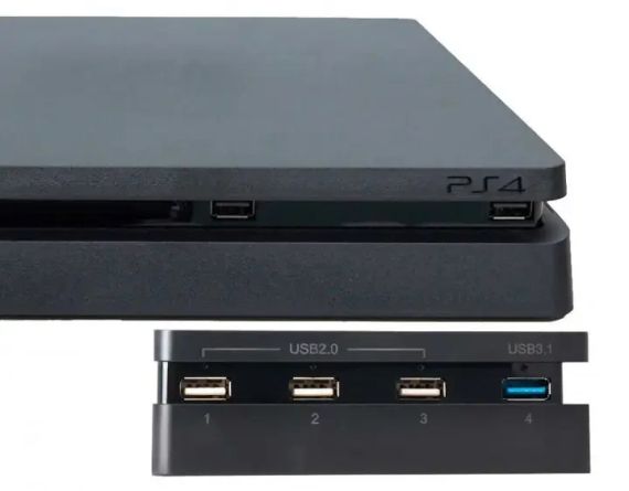 Хаб 4USB для PS4 SLIM | Зображення 1