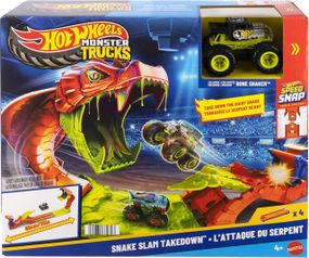 Трек Хот Вилс Монстр-трак Атака змеи с Бон Шейкером Hot Wheels Monster Trucks Snake Slam Takedown