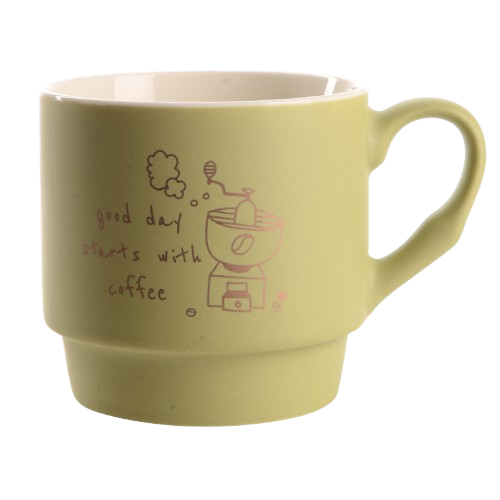 Набір чашок Morning Coffee 4шт 340мл на металевій підставці 7007034 LIMITED EDITION | Зображення 5