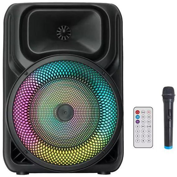 Портативна караоке колонка SPS 8147 Bluetooth 20W з мікрофоном та RGB-підсвічуванням BF-28 | Зображення 1