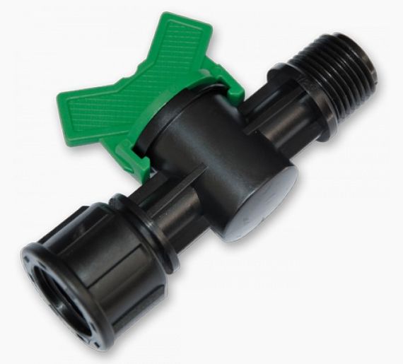 Мінікран лінійний Bradas різьба зовнішня 1/2" / різьба внутрішня 3/4" 25 шт