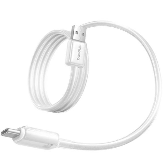 Дата кабель Baseus Crystal USB to Type-C 100W (1m) (E04279) Moon White