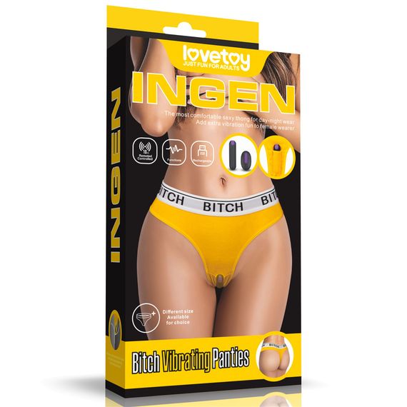 Трусики з вібропулею - Ingen Bitch Vibrating Panties (на талію 61-69 см) sexstyle