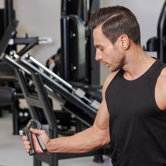 Еспандер регульований Gymtek 10-80кг з лічильником чорний | Зображення 5